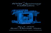 100th Anniversary Celebration Program.pdf100th Anniversary Celebration 1:00 pm ~ Social hour and Hors d’oeuvres 1:30 pm ~ Receiving line 2:00 pm ~ Dinner Gail M. F. Baillio, P.M.