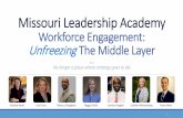 Workforce Engagement: UnfreezingThe Middle Layer...Servant Leadership 27 Missouri Leadership Academy Workforce Engagement: UnfreezingThe Middle Layer … No longer a place where strategy