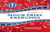 for grades 7–8 MOCK TRIAL EXERCISES · for grades 7–8 Featuring Winning Cases from the New Jersey State Bar Foundation’s Law Adventure 2010 Competition MOCK TRIAL EXERCISES
