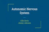 Autonomic Nervous Sytstemclasspages.warnerpacific.edu/BDupriest/BIO 420/ANS.pdf · Autonomic Nervous System Allie Davis Jimmy Johnson . General Overview of Autonomic Nervous System