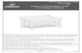 COLOR Avalon Convertible Crib Lit d’étape Avalon · - Read All Instructions Before AssemblinThg e Crib. Keep Instructions For Future Use. - Infants can suffocat e on soft bedding.