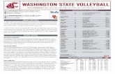Washington State Volleyball · 2019-10-02 · MATCH 14 Live Stats // bit.ly/2nZJqWx Washington State Volleyball ... Sunday 10 at #25 Oregon (Pac-12 TV) * 12 PM Friday 15 #20 Utah