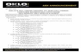 OKLO’S SK1 TREND GROWS TO 3KM FOLLOWING FURTHER ... · SK1 NORTH, SK1 SOUTH & KOKO Oklo Resources Limited (“Oklo” or “the Company”) ... world-class gold region. Extensive