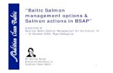 “Baltic Salmon management options & Salmon actions in BSAP” - … · 2015-07-07 · Friends of the Earth Sweden Swedish Society for Nature Conservation ... - Poland report 80-90
