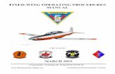 FIXED-WING OPERATING PROCEDURES MANUAL · 2019-03-13 · FIXED-WING OPERATING PROCEDURES MANUAL T-6B “Texan II” MARCH 2019 Commander, Training Air Wing FIVE (CTW-5) NAS Whiting