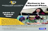 Return to School Plan · 2020-07-17 · Return to . School Plan. All PLCS students . will return to school in August and receive . direct instruction from their classroom teacher.