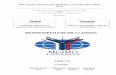 Team 31 - Murdoch University · 2020-06-01 · NYPE 2015 New York Produce Exchange Charterparty 2015 Vessel ... By a Charterparty dated 18.03.2016 (the “Charterparty”), the Claimant