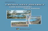 Land Management Field Manual - Crow's Nest · This manual identifies (Map 3) and describes the land resource areas for the Crew's Nest district, and collates all available information