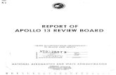REPORT OF APOLLO 13 REVIEW BOARD - history.nasa.gov · 15-06-1970  · Apollo 13 accident and to develop detailed procedures for MSC support of the Apollo 13 Board. Chairman Cortright