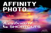 Affinity Photo Keyboard Shortcuts V2 - Amazon S3...1 KEYBOARD SHORTCUTS Modifier Keys Option Key Command Key Shift Key Control Key Ctrl Return Key Alt Key Alt Tab 2 Editing Shortcuts