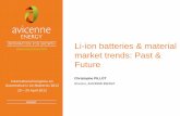Li-ion batteries & material market trends: Past & Future. Pillot April 2012.pdf · France Telecom Fulton Innovation GAIA GIL Import Batteries Ltd. GS Melcotec HC Starck (Bayer) HILTI