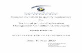 General invitation to qualify contractors For Technical ... · Invitation to qualify contractors The Saudi Geological Survey (SGS) invites you to participate in the pre-contractor