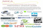 PREFERRED VENDOR GUIDE - NIHCA … · products and services at a discounted price. NIHCA’s goal is to offer cooperative buying power for you, our fitness centers, nationwide. From