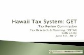 Tax Research & Planning, DOTAX Seth Colby June 5th, 2017files.hawaii.gov/tax/stats/trc/docs2017/sup_170605/Hawaii... · 2017-06-06 · State Collections per Capita Rank N.D. $ 7,583