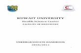 Student Handbook June 2010 - Kuwait University Handbook June 2010 .pdf2 The Faculty of Dentistry, Kuwait University Student Handbook contains information for students about available