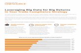 Leveraging Big Data for Big Returns in Your Trade Compliance ......your sourcing strategy. Data analytics provide a whole new level of visibility into your trade compliance operations