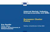 European Cluster Policy Eva Revillanca.cz/media/cjxnpkaq/eu_cluster_policy_revilla_czechinvest_201805… · GROW your REGIOn background document . 70 regions involved in 12 thematic
