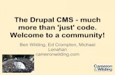 Welcome to a community! more than 'just' code. The Drupal ... · Drupal Learning Cliff. Help others. Learn how to contibute a solution ... Why become a core contributor? - You'll