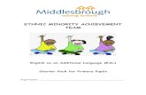 ETHNIC MINORITY ACHIEVEMENT TEAM · ETHNIC MINORITY ACHIEVEMENT TEAM English as an Additional Language (EAL) ... Cut out the clothing and sort into those items you can wear for school