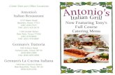 Antonio’s Italian Restaurant - j.b5z.net · Antonio’s Italian Restaurant 2727 Baker Road Baytown, Texas 77521 (281) 420-7577 FAX: (281) 420-5619 1105 Center Street Deer Park,