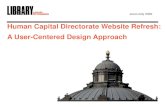 Human Capital Directorate Website Refresh: A User-Centered ... · The website is designed to be a dynamic resource, updating and evolving based on new information and user feedback.