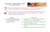 Inquiry: What happened on September 11, 2001? What led to ... · 4. Change the World Proposal Due 9/25 Tuesday, September 15th 7B Social Studies! Inquiry: What happened on September