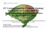 21 Century Leapfrog Economic Strategy: Rio Grande do Sul ... · 1 GLOBAL URBAN DEVELOPMENT 21st Century Leapfrog Economic Strategy: Rio Grande do Sul Becomes the Most Sustainable