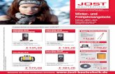 Jost-Angebote 2015-01 v03 · 2015-02-03 · Leica Roteo 25 H € 690,87 (zzgl. MwSt.) Rotationslaser mit umfangreichem Zubehör. je lfm € 3,50 ... Die Preise sind gültig bis 30.04.2015