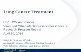 Lung Cancer Treatment Goldberg Sarah - Lung Can… · Lung Cancer Treatment HIV, HCV and Cancer Virus and Other Infection-associated Cancers Research Program Retreat April 30, 2019
