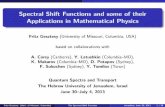 Spectral Shift Functions and some of their Applications in ...math.huji.ac.il/~avronfest/Gesztesy.pdf · Spectral Shift Functions and some of their Applications in Mathematical Physics