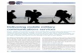 Delivering mobile military communications services · connected, delivering ubiquitous quality of service the world over. When COTM accessibility can ... responsive to the complex