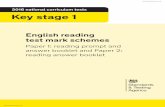 2016 national curriculum tests Key stage · PDF file 2016 key stage 1 English reading test mark schemes. Contents. 1. Introduction 3 2. Structure of the key stage 1 English reading