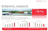Interim report - NorwegianInterim report Norwegian Air Shuttle ASA – third quarter Unit cost: -3% 1,277 Unit cost NOK 0.40 2,272 2,828 3,376 4,224 4,878 0 1,000 2,000 3,000 4,000