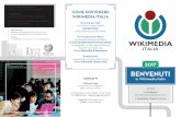 BENVENUTI - Wikimedia Italia...a Wikimania 2017 - Montréal (Canada) 11 editathon maratone di scrittura di voci su Wikipedia 284 nuove voci su Wikipedia in italiano create durante