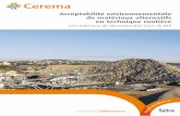 Acceptabilté environnementale de matériaux alternatifs en ... · PDF file 2 Acceptabilité environnementale de matériaux alternatifs en technique routière - Les matériaux de déconstruction