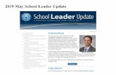 2019 May School Leader Update - Iowapublications.iowa.gov/31899/1/2019 May School Leader... · 2020-04-14 · TLC Statewide Conference: TLC: What Works! July 16 ... observation, reflection