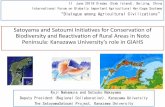 Satoyama and Satoumi Initiatives for Conservation of Biodiversity … · 2011-12-20 · International Forum on Globally Important Agricultural Heritage Systems ... In abandoned Satoyama,trees