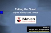 Taking the Stand - Maven Security...Consulting Inc. • Defense –Defense attorney: Manuel Casabielle –Defendant: Herbert Pierre-Louis from Broward County FL •computer hardware