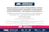 2018 HANCOCK PROSPECTING AUSTRALIAN SHORT ......Information Book: 2018 Hancock Prospecting Australian Short Course Swimming Championships 6 Appendix B – Qualifying Times 2.5 By-Laws