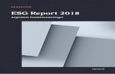 ESG Report 2018 - Argentum Fondsinvesteringer · Travel/video conferencing Purchasing routines/policy SOCIAL ASPECTS Compliance with laws and regulations for employees Obligations