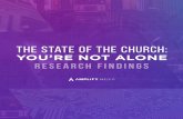 RESEARCH FINDINGS · 2020-05-01 · The research team (5by5 and UMPH) collaborated to develop a survey instrument to gather insights from church leaders in the week leading up to