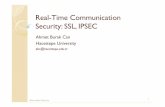 Real-Time Communication Security: SSL, IPSECabc/teaching/bbm463/... · 2016-11-03 · Real-Time Protocol Security Issues Interactive session security (unlike e-mail) Layer 4 (SSL)