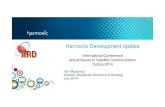 Harmonic Development Update - ard-satcom.ru dubna satellite conference/harmonic.pdf · Nimbly pursue content monetization opportunities Broadcast & Multiscreen Delivery ... Target