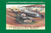  · Assessment of the Impact and Influence of the Joint Evaluation of Emergency Assistance to Rwanda Lessons from Rwanda – Lessons for Today Lessons from Rwanda – Lessons for