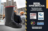 ROYAL SUPER ARGYLL Bota fabricada a mano, elaborada en ...€¦ · ROYAL SUPER ARGYLL Bota fabricada a mano, elaborada en caucho vulcanizado, impermeable. SUP ARG STE SUPER ARGYLL