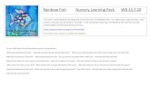 Rainbow Fish Nursery Learning Pack WB 13.7 · Make a swimming fish in a bowl. Cut a slit in the fish bowl. Push your fish puppet through the slit and make it swim. Make some fish