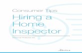 Service Alberta, Government of Alberta · and information about two home inspection associations on page 10. Some home inspectors do not belong to any of these organizations. What