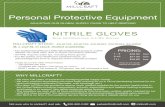 Personal Protective Equipment...Personal Protective Equipment NITRILE GLOVES Blue Ambidextrous 3-4 Mil Gloves ADJUSTING OUR GLOBAL SUPPLY CHAIN TO HELP RESPOND MILLCRAFT STOCK: #AJ6158,