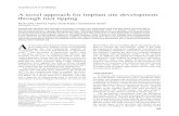 A novel approach for implant site development through root ... · lveolar bone development before the placement of an endosseous implant can be accomplished through the slow orthodontic