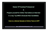 Master HP Quickest Professional Prepare yourself for Online Test before an Interview ... · 2010-03-17 · Master HP Quickest Professional & Prepare yourself for Online Test before